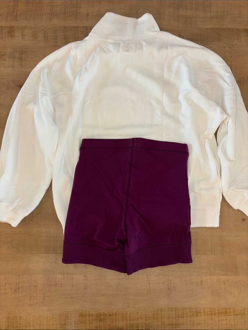 Free People FP Movement 2p Set Oversized Sweatshirt + Shorts Medium NWT $148 - Picture 11 of 12